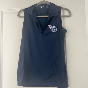 Antigua Women's Navy Tennessee Titans Polo